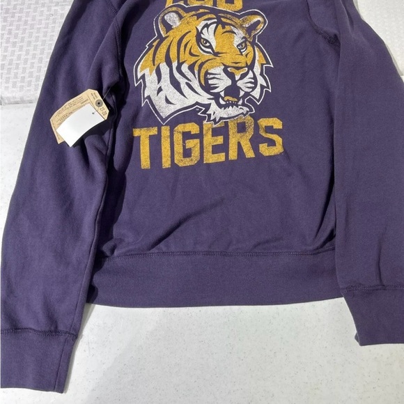 WOMENS Tailgate Clothing NCAA LSU Zip Up Jacket W/ HOODY SIZE M VINTAGE STYLING - Picture 11 of 12